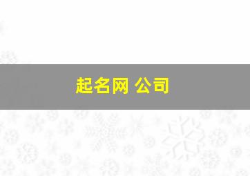 起名网 公司